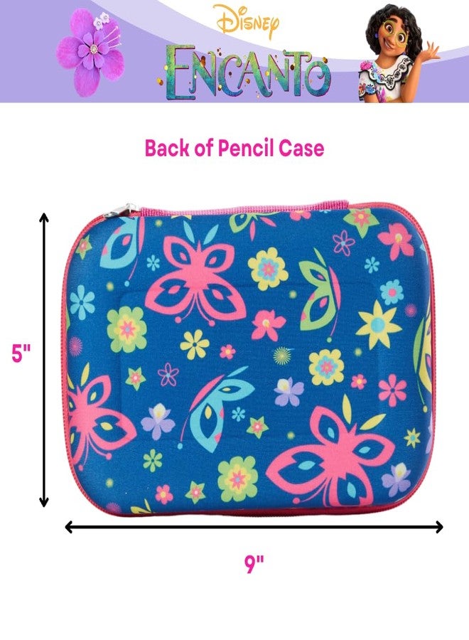 Innovative Designs Disney Encanto Pencil Case Set with Stickers and Gel Pens for Kids, Molded with Zip Closure, Pink - Image 4